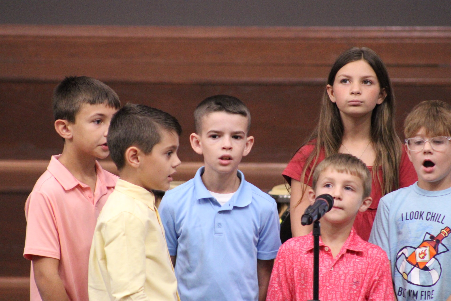 Children singing