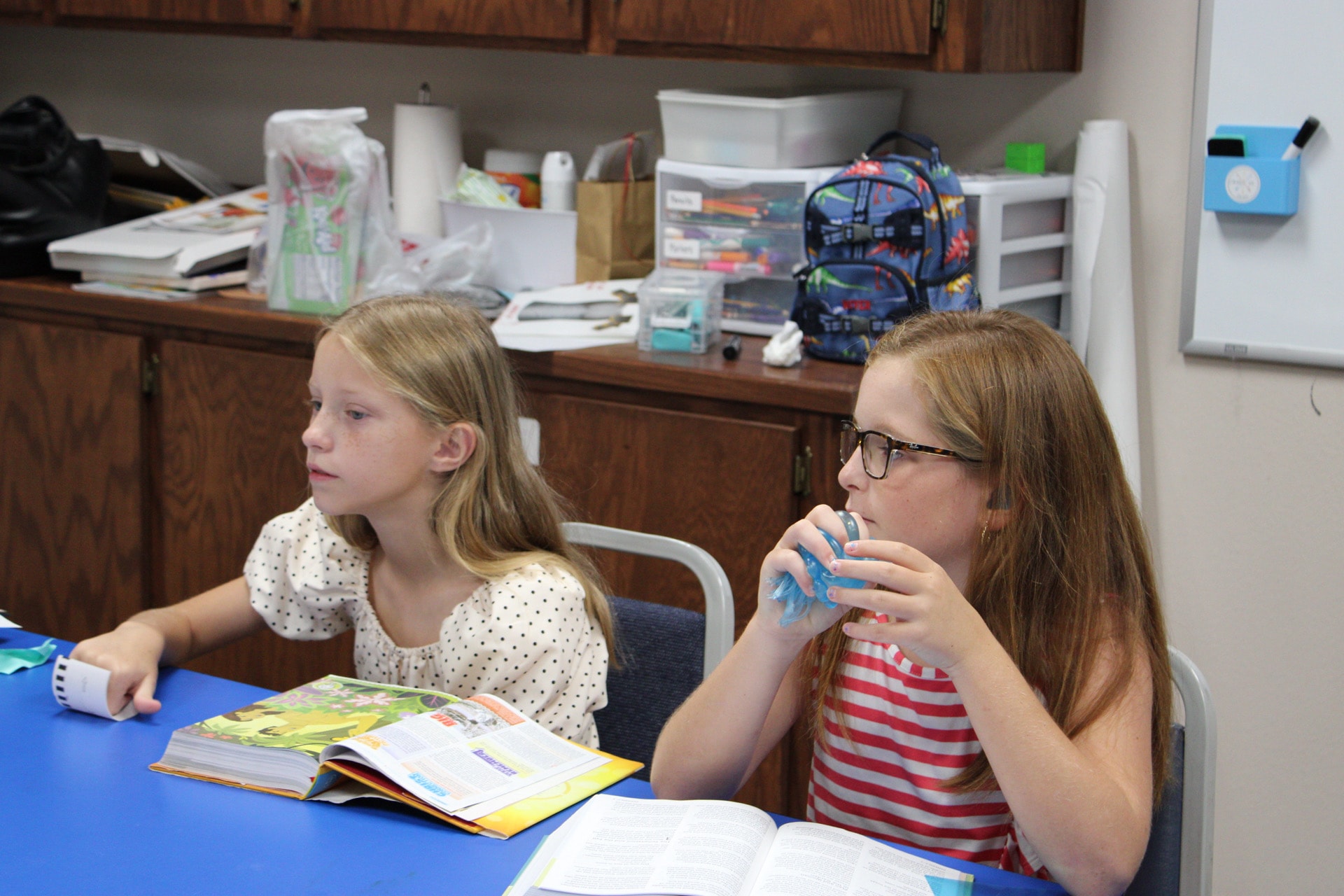 Children studying